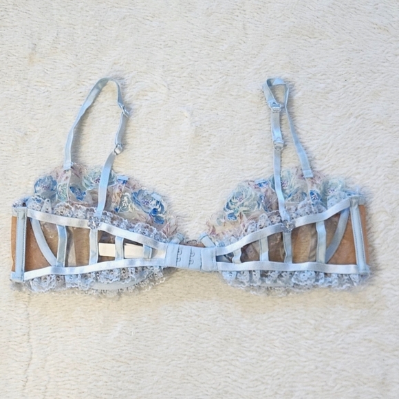 New!For Love and Lemons Sorbet Rose underwire Bra - Picture 10 of 13